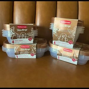 Rubbermaid Take Alongs w/ Bronze lids